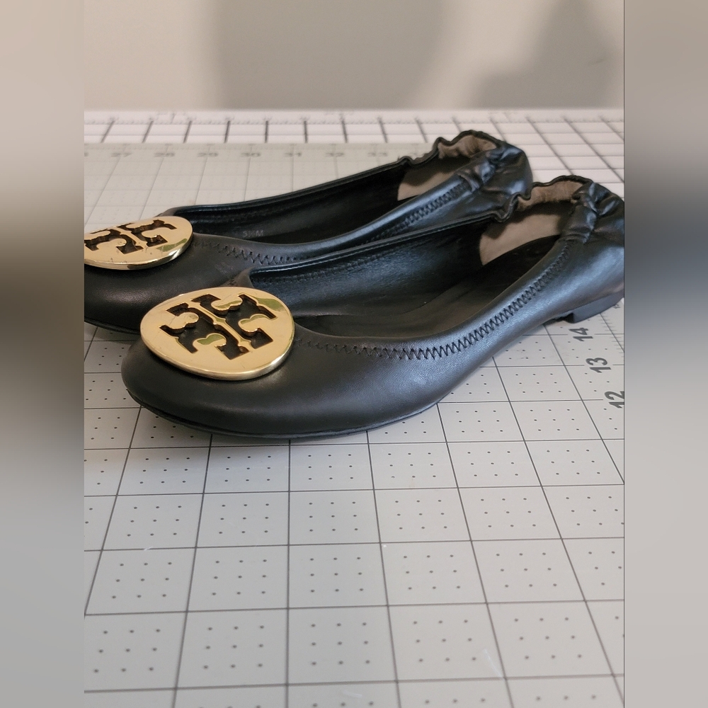 Tory Burch Black Ballet Flats - Picture 2 of 9